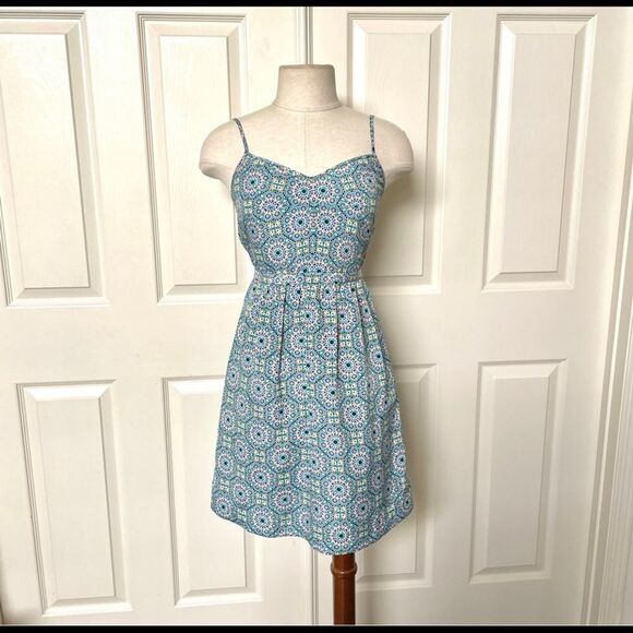 J crew multi color spaghetti strap sundress - Picture 10 of 15